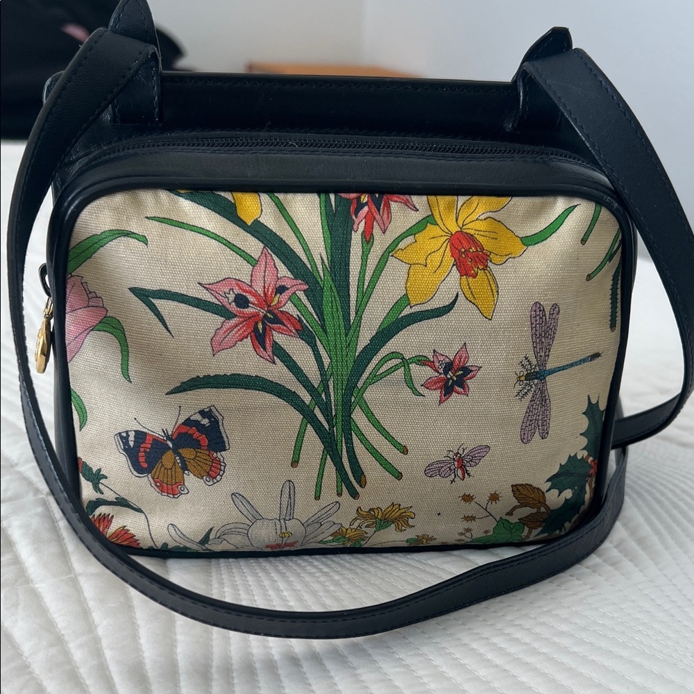 Gucci Floral Print Crossbody Vintage Bag - Picture 2 of 12